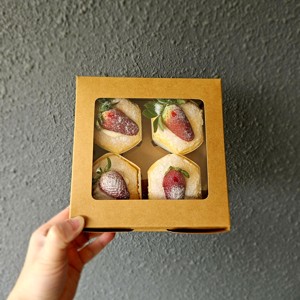 🍓Strawberry Hokkoido cupcake (box of 4)